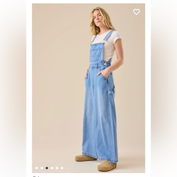 New with tags Altar’d State Brayden Wide Leg Overalls - Picture 3 of 5